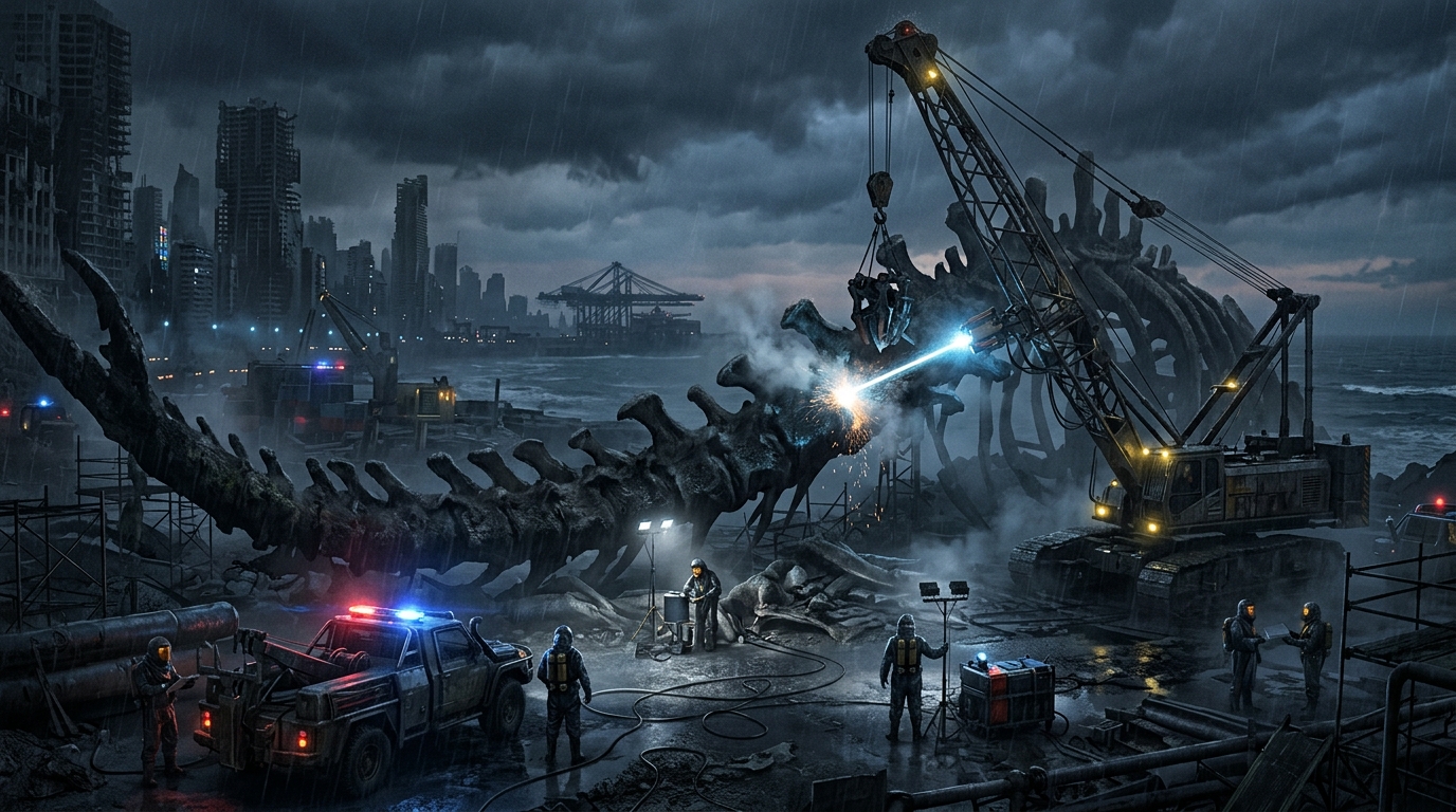 Kaiju Cleanup visual artwork